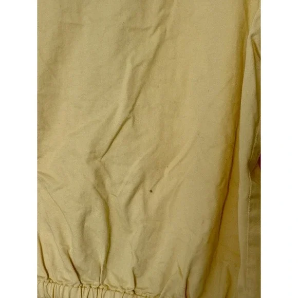 Vintage Polo Ralph Lauren Made In USA Men's Harrington Zip Yellow Jacket Size XL